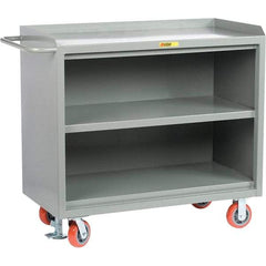 Little Giant - 3,600 Lb Capacity Mobile Service Bench - 41" Wide x 24" Deep x 43" High, Steel, Gray - Apex Tool & Supply