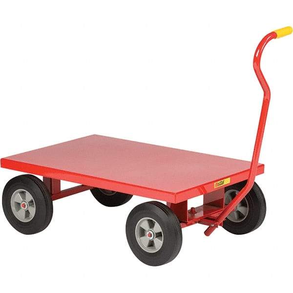 Little Giant - 1,200 Lb Capacity, 24" Wide x 36" Long x 13" High Cart - Steel, Rubber Casters - Apex Tool & Supply
