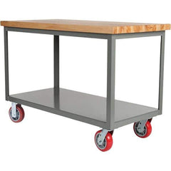 Little Giant - Mobile Work Benches Type: Butcher Block Top Length: 30 (Inch) - Apex Tool & Supply