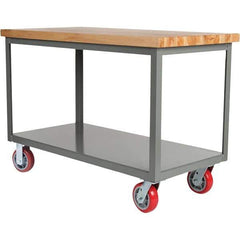 Little Giant - Mobile Work Benches Type: Butcher Block Top Length: 30 (Inch) - Apex Tool & Supply