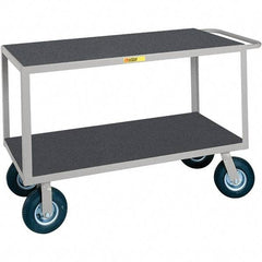 Little Giant - 1,200 Lb Capacity, 24" Wide x 48" Long x 38" High Cart - Steel, Pneumatic Casters - Apex Tool & Supply