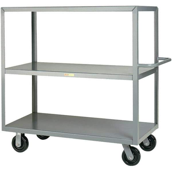 Little Giant - 3,600 Lb Capacity, 30" Wide x 60" Long x 45" High Cart - Steel, Phenolic Casters - Apex Tool & Supply