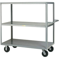 Little Giant - 3,600 Lb Capacity, 30" Wide x 60" Long x 45" High Cart - Steel, Phenolic Casters - Apex Tool & Supply