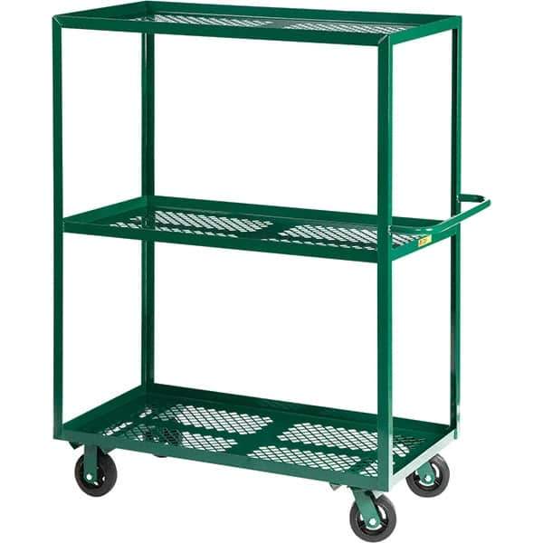 Little Giant - 4,000 Lb Capacity Steel Platform Truck - Steel Deck, 30" OAW, 60" Platform Length - Apex Tool & Supply