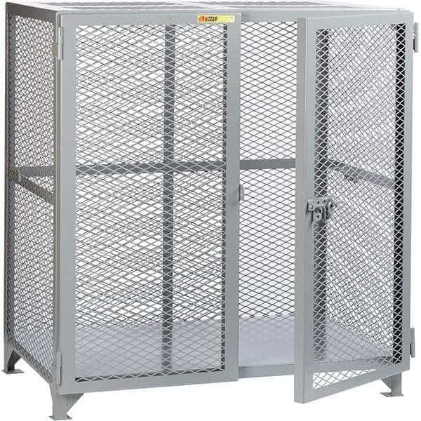 Little Giant - 1 Shelf Storage Cabinet - Steel, 49" Wide x 27" Deep x 52" High - Apex Tool & Supply
