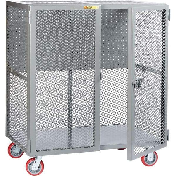 Little Giant - 2,000 Lb Capacity, 1 Shelf, Security Cart - 27" Long x 61" Wide x 57" High - Apex Tool & Supply