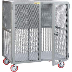 Little Giant - 2,000 Lb Capacity, 1 Shelf, Security Cart - 27" Long x 61" Wide x 57" High - Apex Tool & Supply