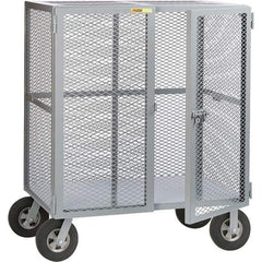 Little Giant - 1,500 Lb Capacity, Security Cart - 27" Long x 61" Wide x 61" High - Apex Tool & Supply