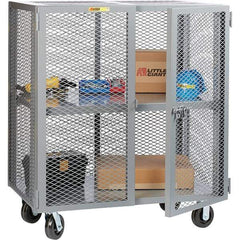 Little Giant - 1 Shelf Mobile Storage Cabinet - Steel, 61" Wide x 33" Deep x 57" High - Apex Tool & Supply