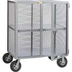 Little Giant - 1,500 Lb Capacity, 1 Shelf, Security Cart - 27" Long x 61" Wide x 61" High - Apex Tool & Supply