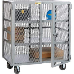 Little Giant - 2 Shelf Mobile Storage Cabinet - Steel, 61" Wide x 36" Deep x 57" High - Apex Tool & Supply