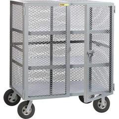Little Giant - 1,500 Lb Capacity, 2 Shelf, Security Cart - 33" Long x 48" Wide x 61" High - Apex Tool & Supply