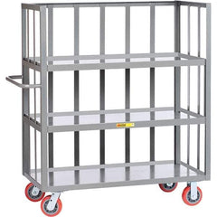 Little Giant - 3,600 Lb Capacity, 3 Shelf, 3-Sided Truck - 60" Long x 30" Wide x 57" High - Apex Tool & Supply
