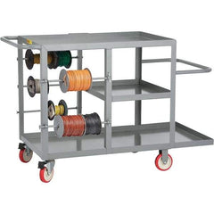 Little Giant - 24" Wide x 54" Long x 35" High Maintenance Cart - Steel, Polyurethane Casters - Apex Tool & Supply