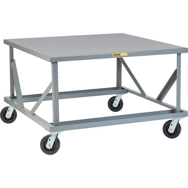 Little Giant - 3,600 Lb Capacity Steel Adjustable Pallet Stand - 30" High - Apex Tool & Supply