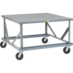 Little Giant - 3,600 Lb Capacity Steel Adjustable Pallet Stand - 30" High - Apex Tool & Supply