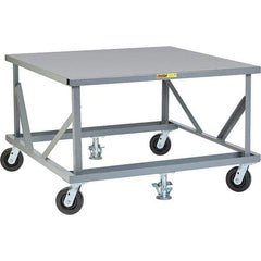Little Giant - 3,600 Lb Capacity Steel Adjustable Pallet Stand - 30" High - Apex Tool & Supply