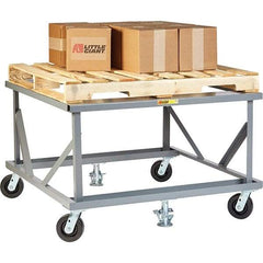 Little Giant - 3,600 Lb Capacity Steel Adjustable Pallet Stand - 30" High - Apex Tool & Supply