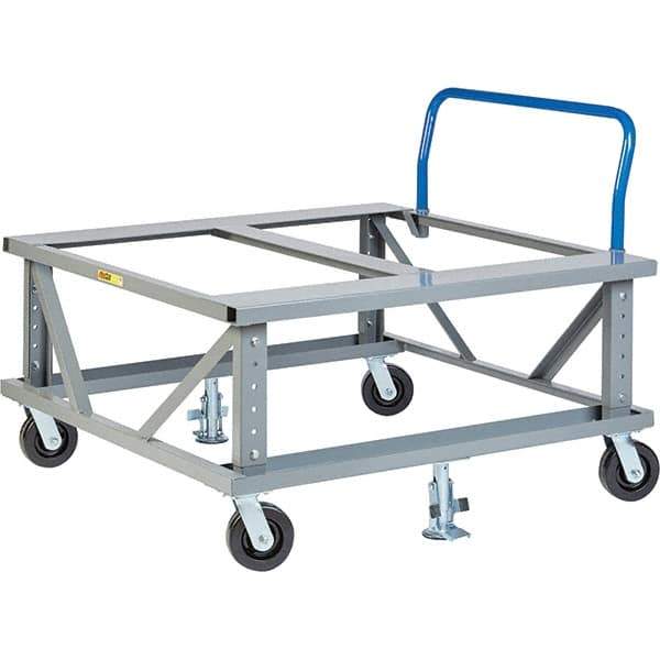 Little Giant - 3,600 Lb Capacity Steel Adjustable Pallet Stand - 48" High - Apex Tool & Supply