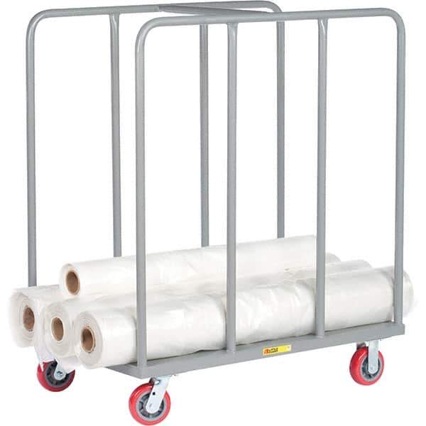 Little Giant - 3,600 Lb Capacity Steel Platform Truck - Steel Deck, 24" OAW, 60" Platform Length, Polyurethane Casters - Apex Tool & Supply
