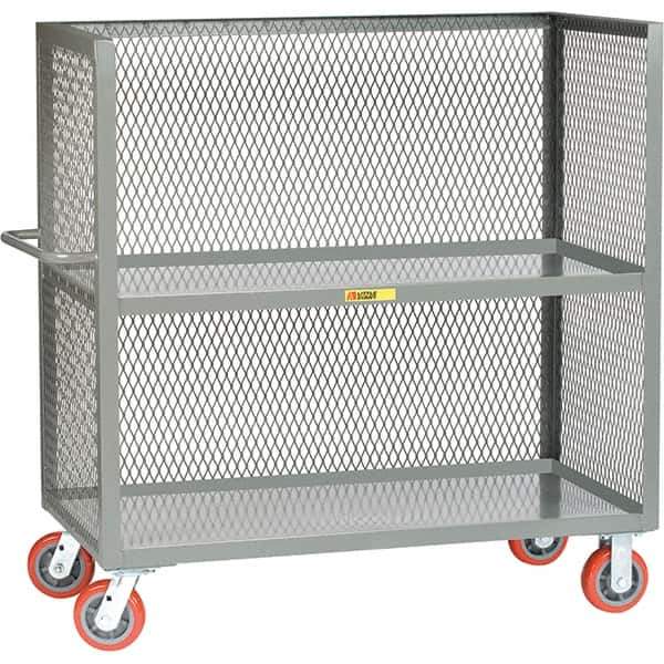 Little Giant - 3,600 Lb Capacity, 2 Shelf, 3-Sided Truck - 48" Long x 30" Wide x 57" High - Apex Tool & Supply