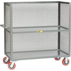Little Giant - 3,600 Lb Capacity, 2 Shelf, 3-Sided Truck - 60" Long x 30" Wide x 57" High - Apex Tool & Supply