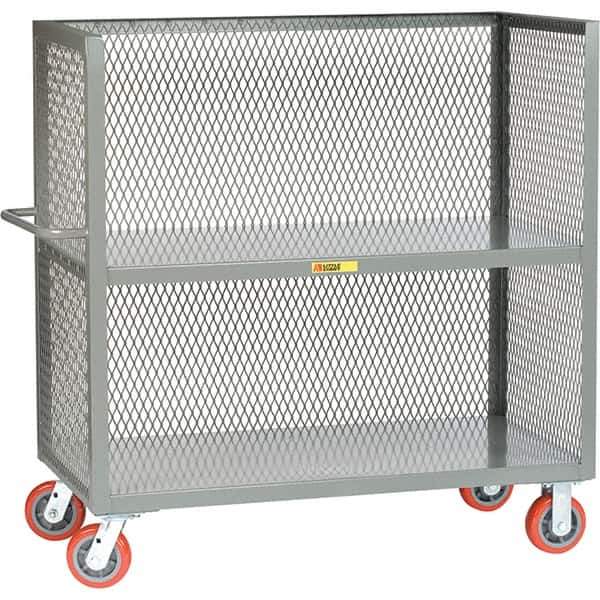 Little Giant - 3,600 Lb Capacity, 2 Shelf, 3-Sided Truck - 48" Long x 24" Wide x 57" High - Apex Tool & Supply