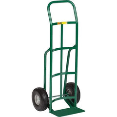 Little Giant - 800 Lb Capacity 47" OAH Hand Truck - Continuous Handle, Steel, Flat-Free Microcellular Foam Wheels - Apex Tool & Supply