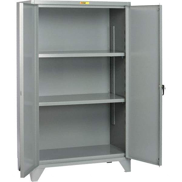 Little Giant - 2 Shelf Storage Cabinet - Steel, 48" Wide x 32" Deep x 78" High - Apex Tool & Supply
