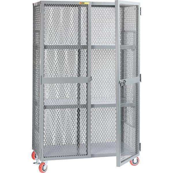 Little Giant - 2 Shelf Storage Cabinet - Steel, 49" Wide x 33" Deep x 81" High - Apex Tool & Supply
