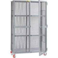 Little Giant - 2 Shelf Storage Cabinet - Steel, 49" Wide x 33" Deep x 81" High - Apex Tool & Supply
