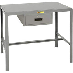 Little Giant - 48 Wide x 24" Deep x 24" High, Steel Machine Work Table with Drawer - Fixed Legs - Apex Tool & Supply