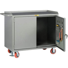 Little Giant - 3,600 Lb Capacity Mobile Workbench with Pegboard Panel - 48" Wide x 43-1/2" High - Apex Tool & Supply