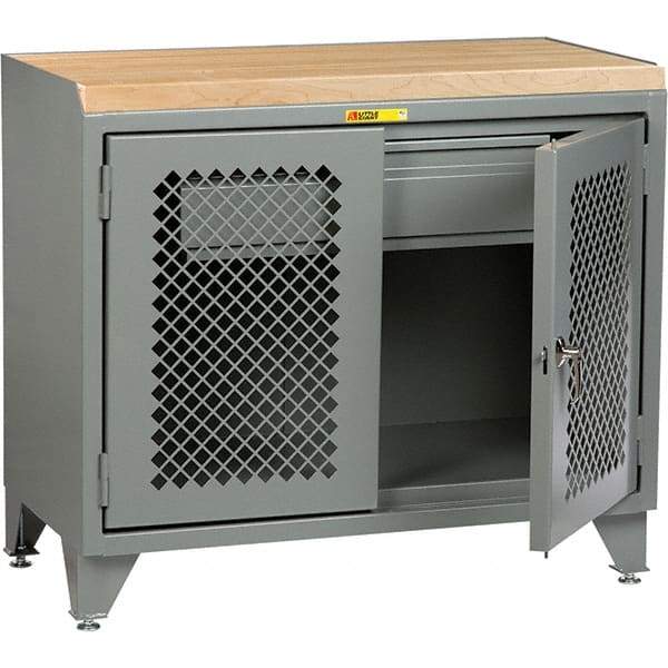 Little Giant - 3,600 Lb Capacity, 1 Drawer Mobile Cabinet Bench - 24" Wide x 43" High - Apex Tool & Supply