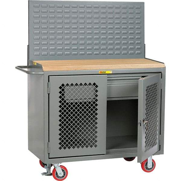 Little Giant - 3,600 Lb Capacity, 1 Drawer Mobile Cabinet - 48" Wide x 65" High - Apex Tool & Supply