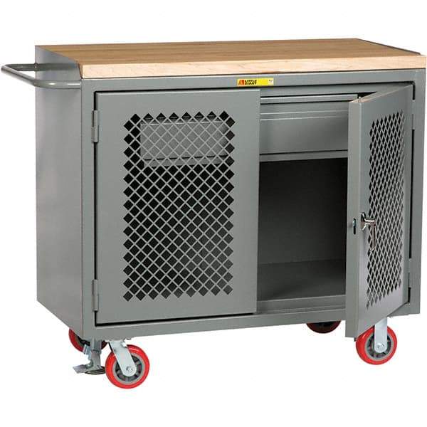 Little Giant - 3,600 Lb Capacity, 1 Drawer Mobile Cabinet - 48" Wide x 43" High - Apex Tool & Supply