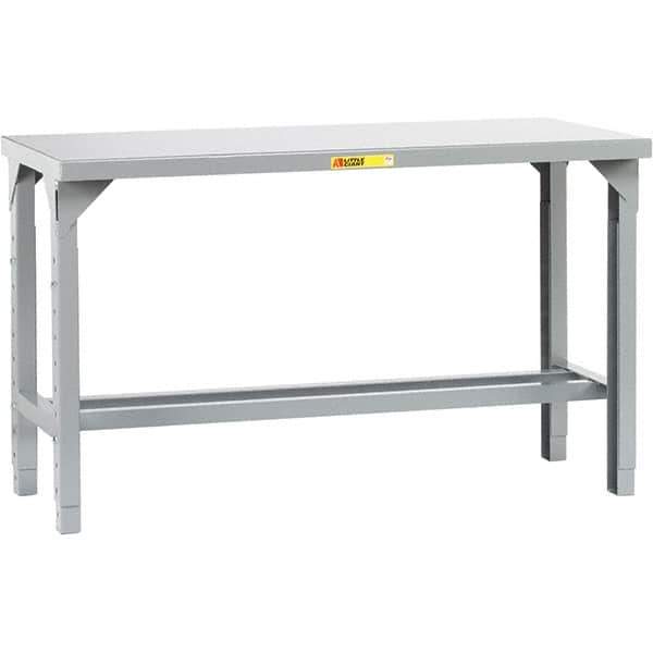 Little Giant - 72 Wide x 30" Deep x 41" High, Steel Workbench - Adjustable Height Legs - Apex Tool & Supply