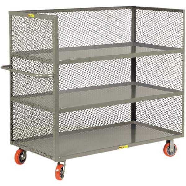 Little Giant - 3,600 Lb Capacity, 3 Shelf, 3-Sided Truck - 60" Long x 30" Wide x 57" High - Apex Tool & Supply