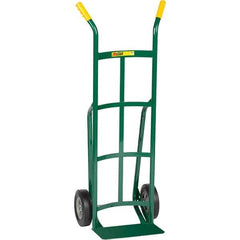 Little Giant - 800 Lb Capacity 49" OAH Hand Truck - Dual Handle, Steel, Rubber Wheels - Apex Tool & Supply