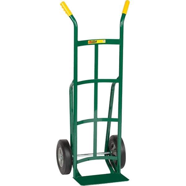 Little Giant - 800 Lb Capacity 49" OAH Hand Truck - Dual Handle, Steel, Rubber Wheels - Apex Tool & Supply
