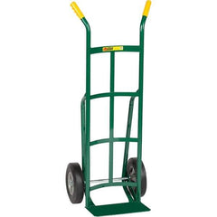 Little Giant - 800 Lb Capacity 49" OAH Hand Truck - Dual Handle, Steel, Rubber Wheels - Apex Tool & Supply