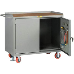 Little Giant - 3,600 Lb Capacity Mobile Workbench with Pegboard Panel - 48" Wide x 43-1/2" High - Apex Tool & Supply