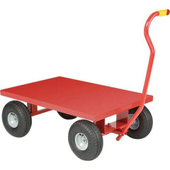 Little Giant - 1,200 Lb Capacity, 24" Wide x 36" Long x 13" High Cart - Steel, Pneumatic Casters - Apex Tool & Supply