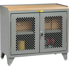 Little Giant - 3,600 Lb Capacity, 1 Drawer Mobile Cabinet Bench - 24" Wide x 43" High - Apex Tool & Supply