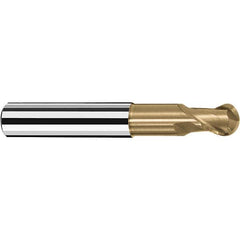 Fraisa - 1/2" Diam, 1/2" LOC, 2 Flute Solid Carbide Ball End Mill - Apex Tool & Supply