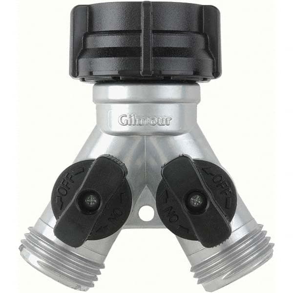Gilmour - Garden Hose Fittings & Repair Kits Type: Shut-Off Valve Connector Type: Male; Female - Apex Tool & Supply
