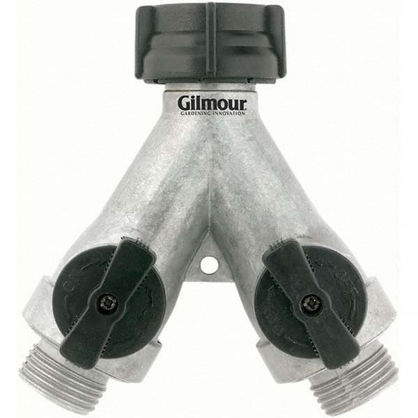 Gilmour - Garden Hose Fittings & Repair Kits Type: Shut-Off Valve Connector Type: Male; Female - Apex Tool & Supply