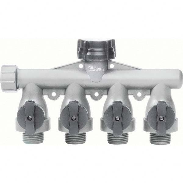 Gilmour - Garden Hose Fittings & Repair Kits Type: Shut-Off Valve Connector Type: Male; Female - Apex Tool & Supply
