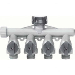 Gilmour - Garden Hose Fittings & Repair Kits Type: Shut-Off Valve Connector Type: Male; Female - Apex Tool & Supply