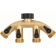 Gilmour - Garden Hose Fittings & Repair Kits Type: Shut-Off Valve Connector Type: Male; Female - Apex Tool & Supply